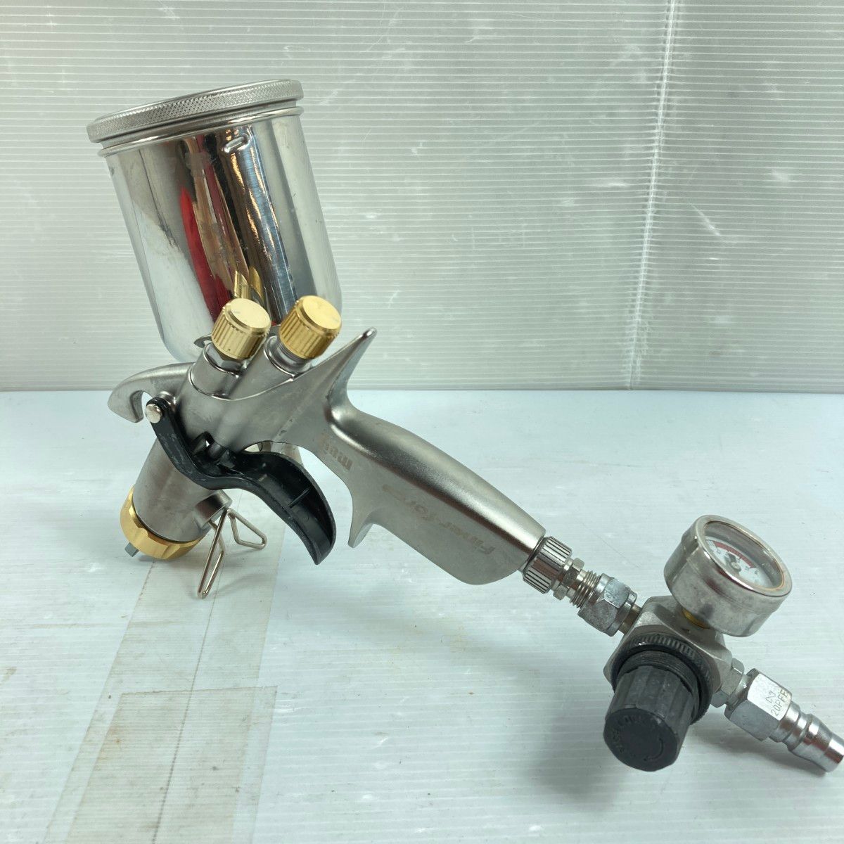 MEIJI 重力式 スプレーガン Finer-force カップ ゲージ付 Finer-force