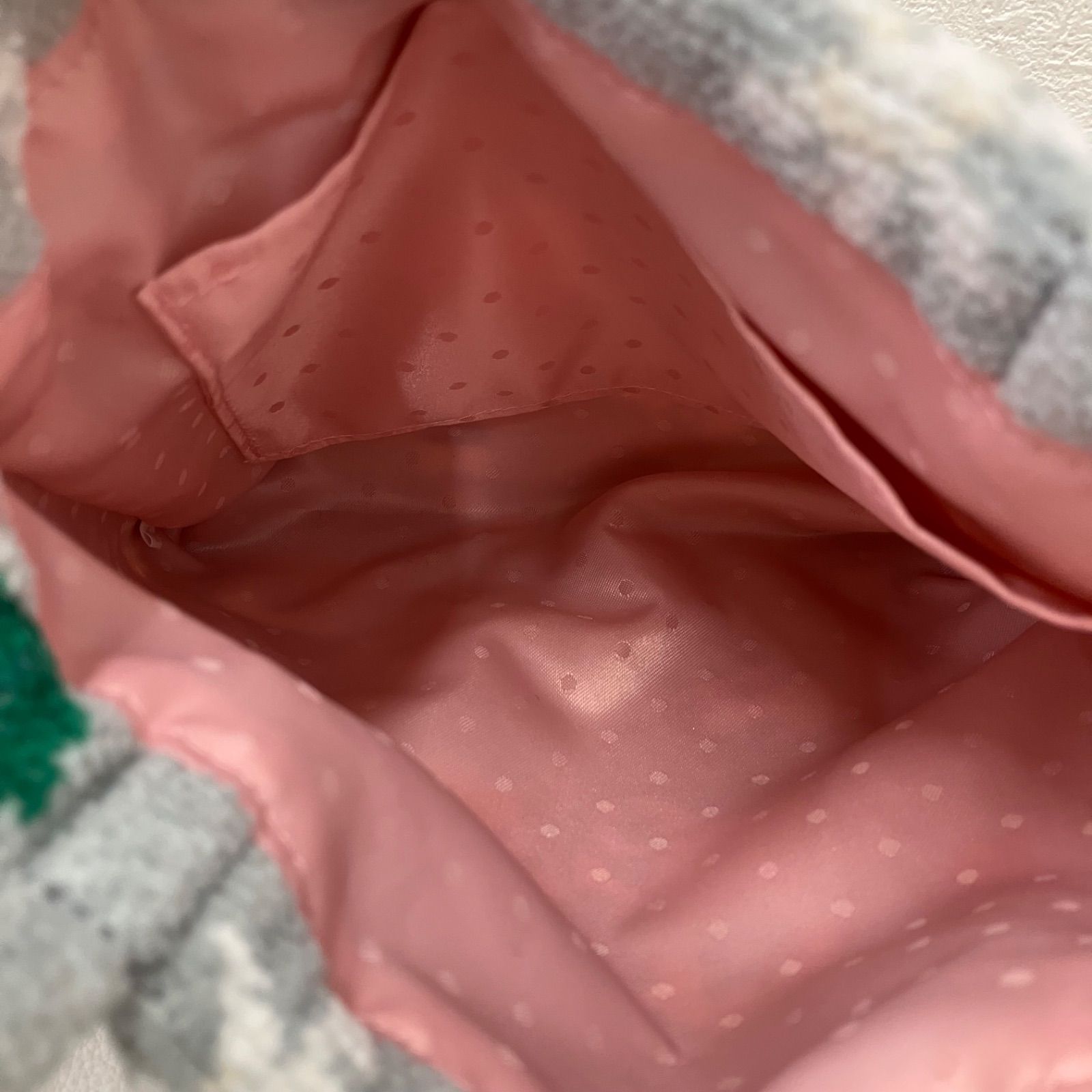 ハンドバッグ 手付き巾着