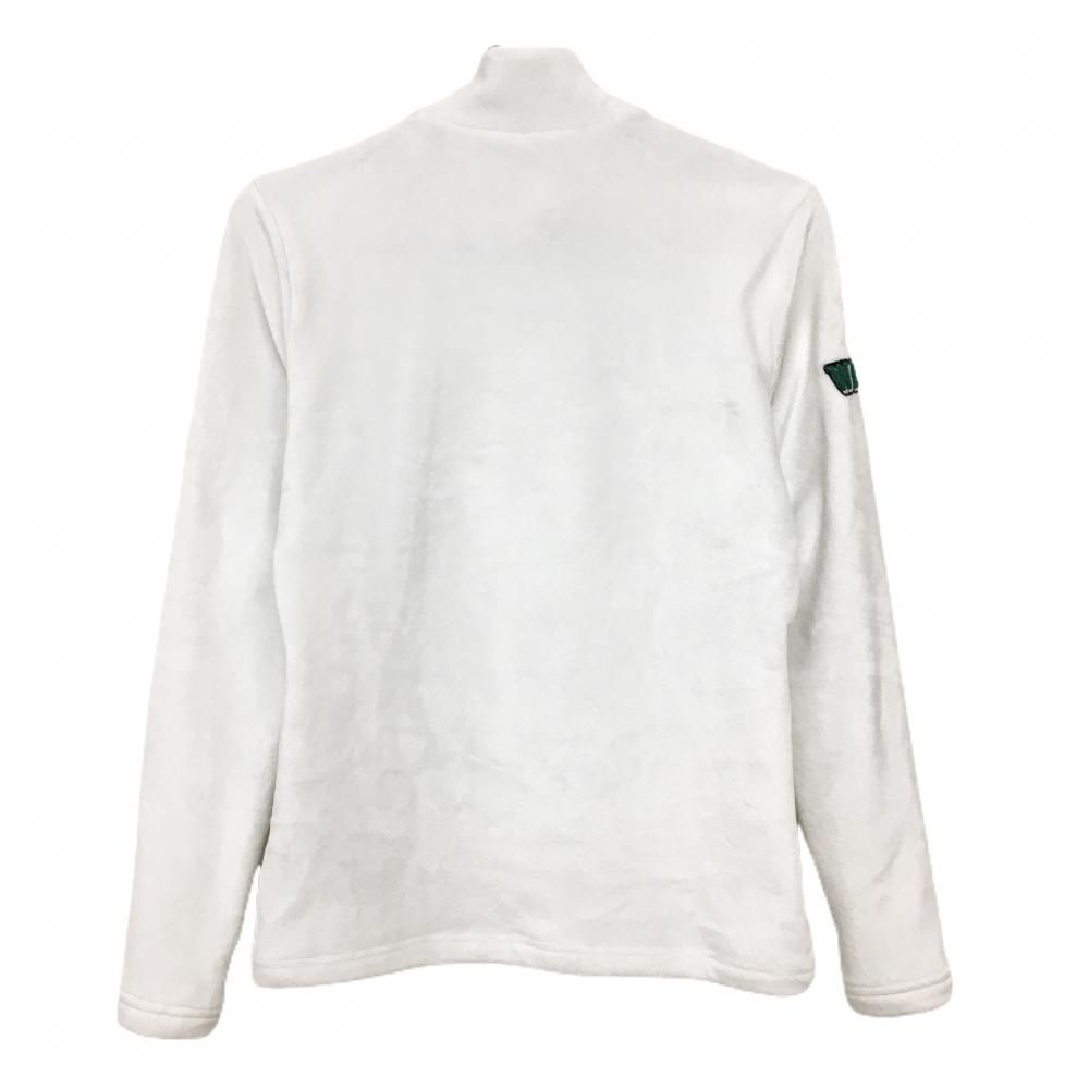 超美品】ワック ボア長袖ハイネックシャツ 白 袖ワッペン 韓国モデル