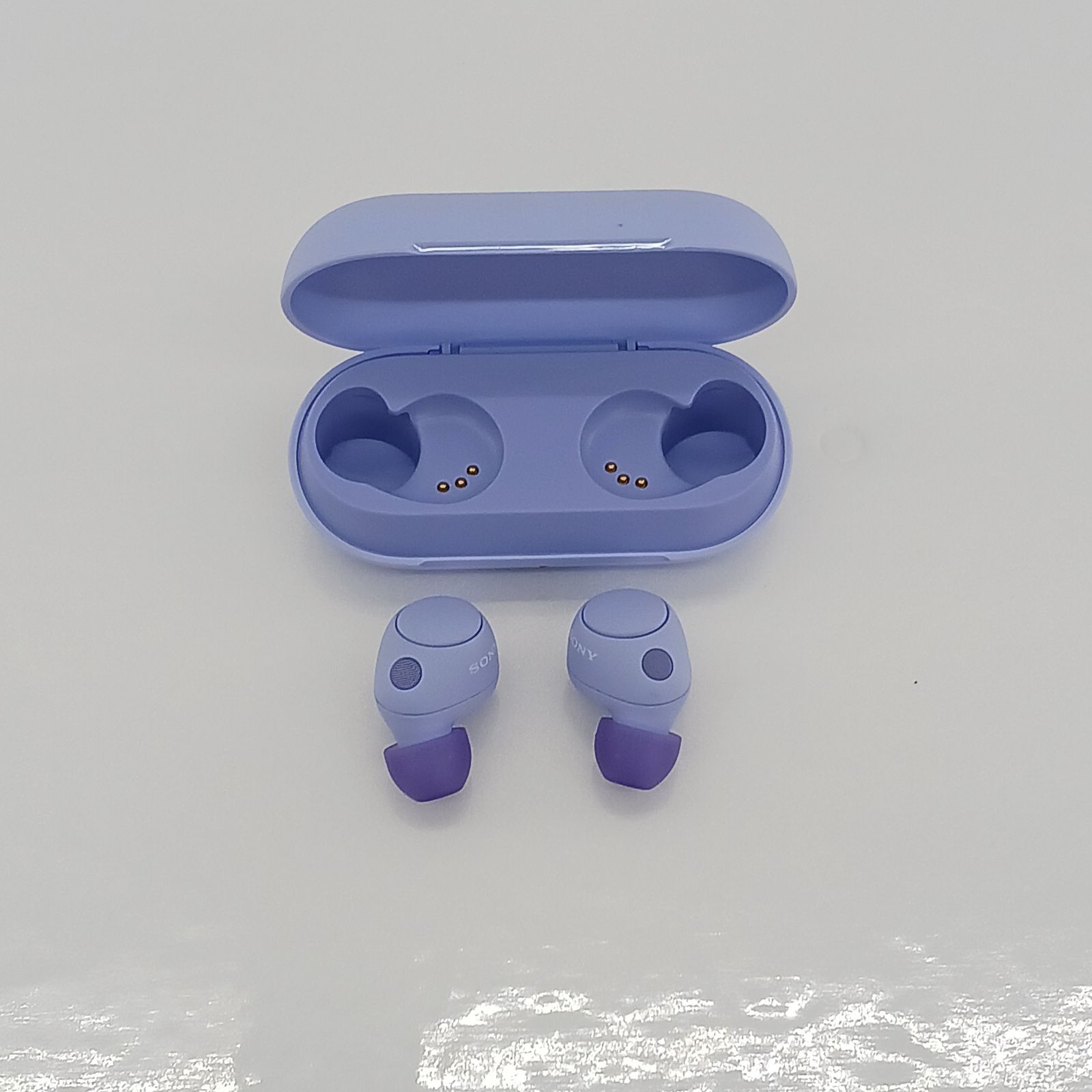 展示商品 ソニー SONY フルワイヤレスイヤホン ノイズキャンセリング対応 リモコン･マイク対応 ラベンダー WF-C700N VZ