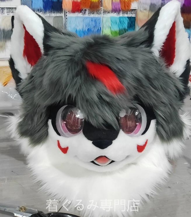 猫 黒い 着ぐるみヘッド 全頭ヘッド ケモノ ファースーツ ぬいぐるみ コスプレ コスチューム kigurumi