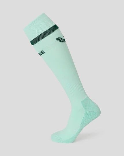 カストレ ラグビー レスター タイガース 2025 2026 プロ アウェイ ソックス 靴下 緑 グリーン 公式モデル 日本未発売