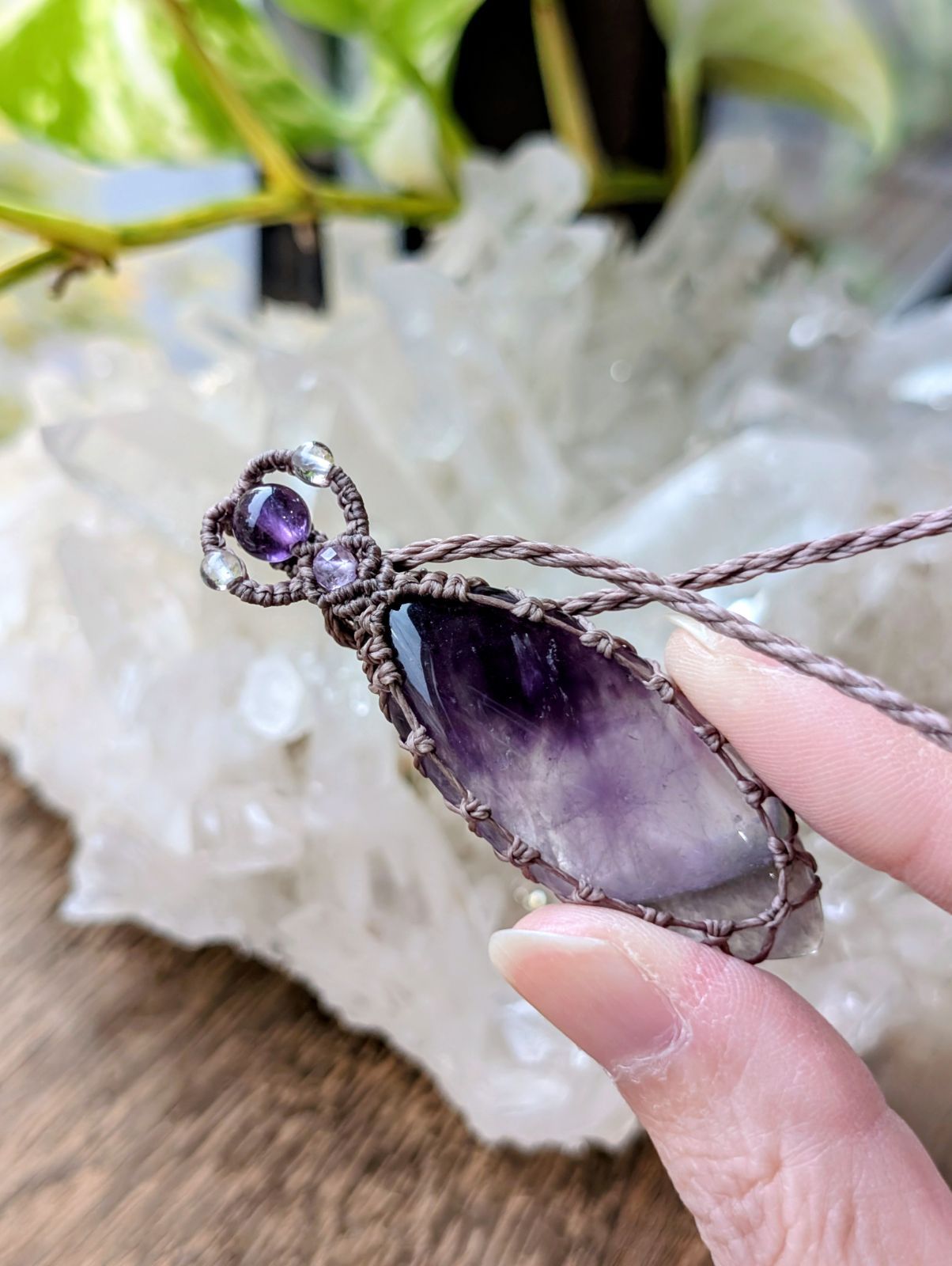 マクラメ編みネックレス 462