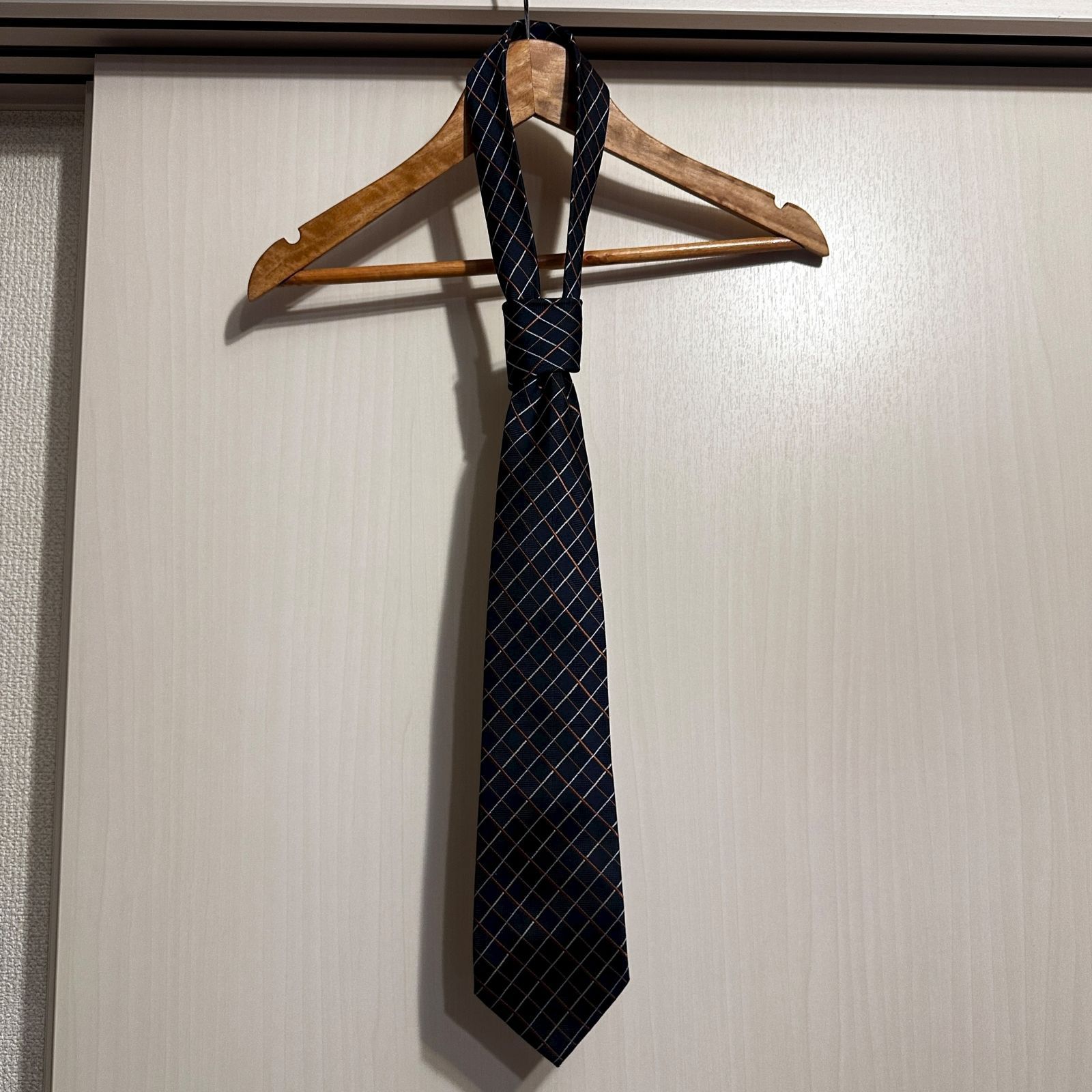 FEMMIO VALENTINO フェミオヴァレンチノ ネクタイ 黒×ブラウン×ホワイト we0215