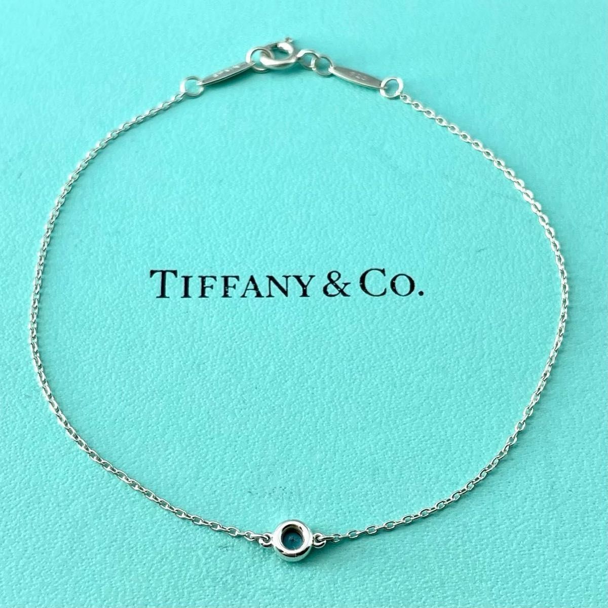 現行品 ティファニー カラーバイザヤード アクアマリン ブレスレット SV925 Tiffany カラー バイ ザ ヤード ブレスレット（アクアマリン）