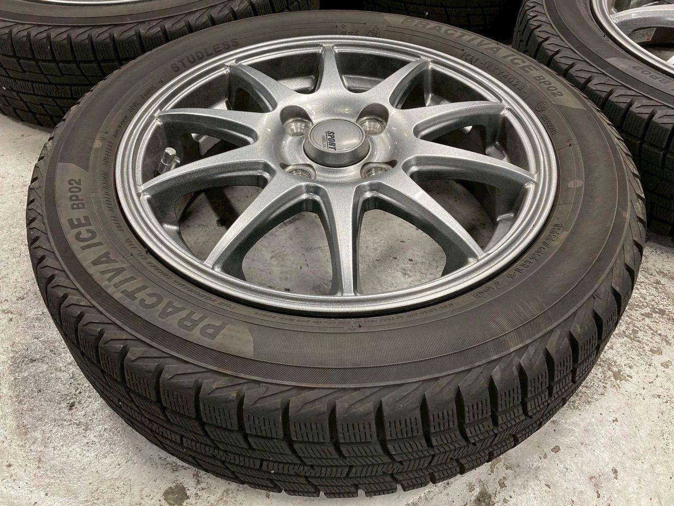  ホンダNワゴン スタッドレス4本セット 14インチ タイヤ ホイールセット