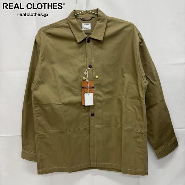ANDFAMILYS アンドファミリーズ 25SS HERRINGBONE MIL JACKET ヘリンボーン ミル ジャケット カーキ 40 L