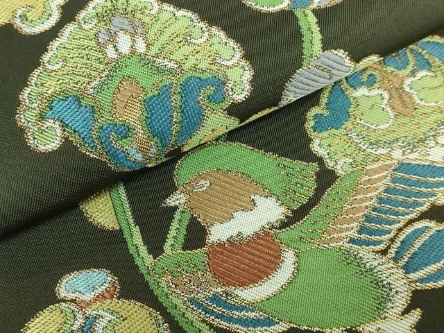 新品 川島織物謹製 絽 唐織 夏着物“贅沢に花開く菊や鉄線、撫子”袋帯 4045 新品 川島織物謹製 絽 唐織 夏着物“贅沢に花開く菊や鉄線、撫子”袋帯