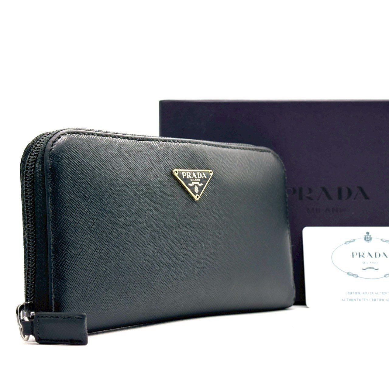 洗練を極めた王道美】 PRADA プラダ 長財布 サフィアーノレザー 