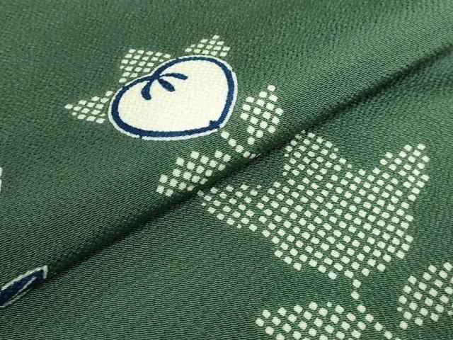 平和屋着物■極上　和染紅型　栗山紅型　栗山吉三郎　九寸名古屋帯　橘　鉄色地　鬼しぼ縮緬　逸品　DZAB0697kh5 平和屋着物□極上 和染紅型 栗山紅型 栗山吉三郎 九寸名古屋帯 橘 鉄色