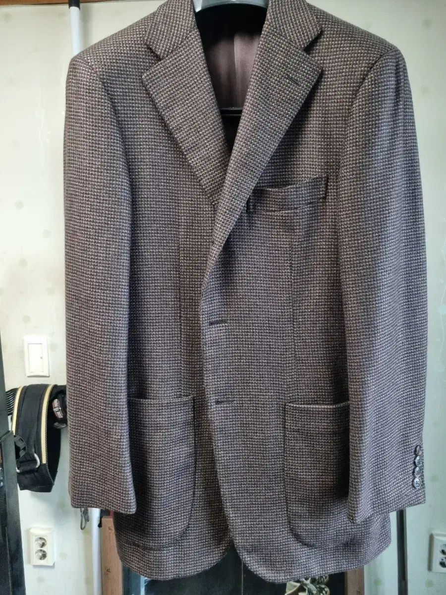 ソブリン 48 カシミア 100 CHECK スポーツコート