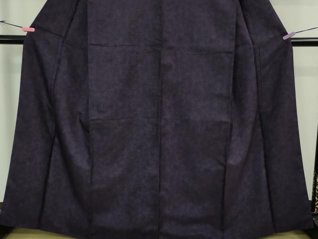 平和屋着物□極上 紋屋井関 御寮織 お召 鳳凰草花地紋 深紫色 逸品