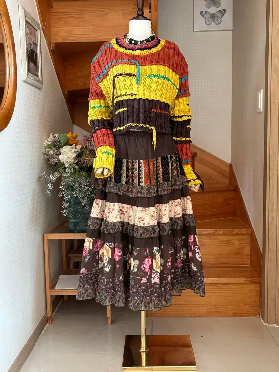 ザラニット パッチスカート セット