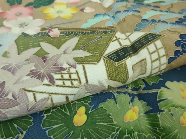  平和屋着物 上 本加賀友禅作家 小田美知代 黒留袖 兼六園 暈し染め 証紙付き kh 5 黒留袖 着物