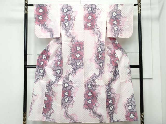平和屋着物□極上 夏物 浴衣 綿絽 蜀江花文 逸品 DZAB1602kh5 平和屋