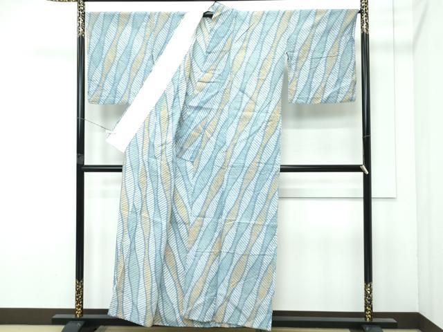 平和屋着物 上 夏物 浴衣 有松鳴海絞り 立涌斜線文 綿 s 5