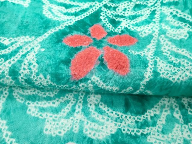 平和屋着物□極上 夏物 浴衣 有松鳴海絞り 草花文 綿 逸品 CZAA4013s5 平和