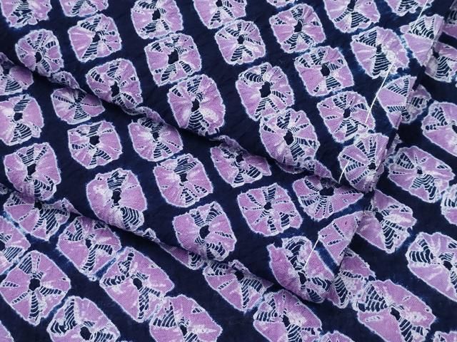 平和屋着物 上 夏物 浴衣 有松鳴海絞り 鹿の子斜線文 綿 s 5