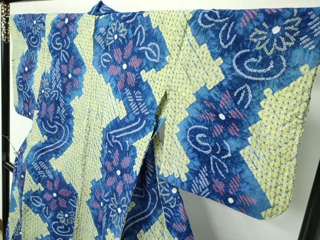 有松鳴海絞り 流水花文