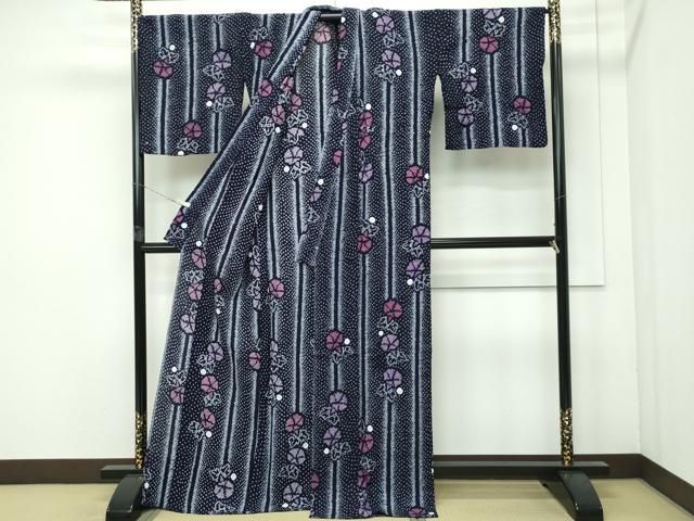 平和屋着物 上 夏物 浴衣 有松鳴海絞り 朝顔 綿 s 5