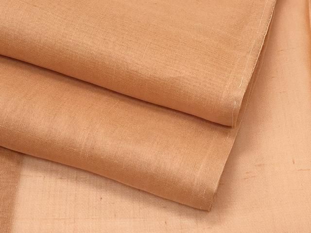 平和屋着物 上 夏物 紗紬 色無地 渋紙色 s 5