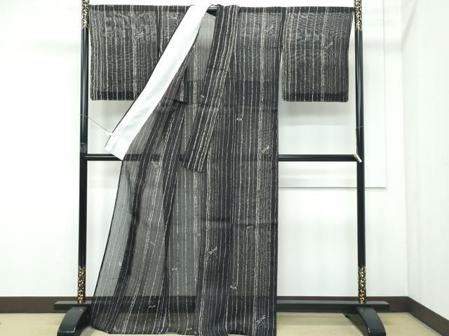 平和屋着物□極上 夏物 絹芭蕉 夏芭蕉 伝統工芸士 白川貞夫 トンボ