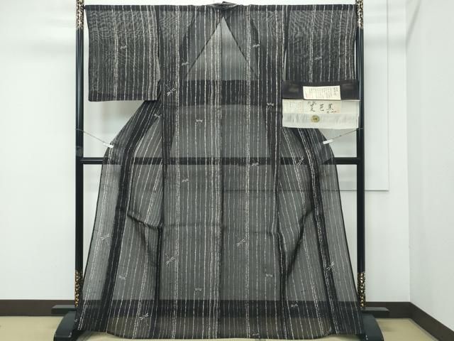 平和屋着物□極上 夏物 絹芭蕉 夏芭蕉 伝統工芸士 白川貞夫 トンボ