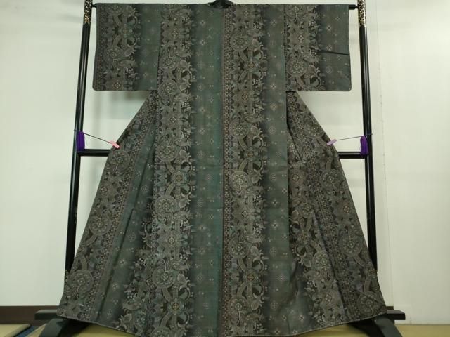 平和屋着物 上 本場大島紬 9マルキ 洋花文 kh 5