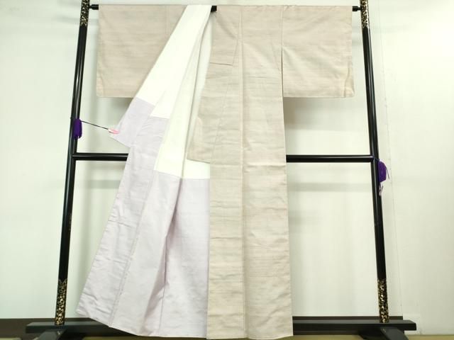  平和屋着物 上 紅花紬 米沢 新田秀次 反端付き kh 5 紬 着物