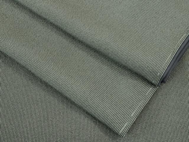 平和屋着物 上 江戸小紋 万筋 藍墨茶色×灰色 kh 5