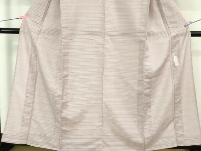  平和屋着物 上 夏物 銀座きしや 色無地 絽紬 変わり絽 薄葡萄色 kh 5 色無地 着物