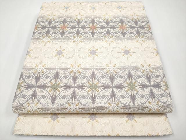 平和屋着物■極上　全通柄袋帯　唐織　花菱鳥文　金糸　逸品　CYAA3722s5 平和屋着物□極上 全通柄袋帯 唐織 花菱鳥文 金糸 逸品 CYAA3722s5