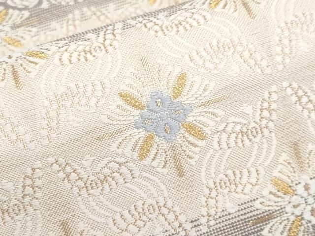 平和屋着物■極上　全通柄袋帯　唐織　花菱鳥文　金糸　逸品　CYAA3722s5 平和屋着物□極上 全通柄袋帯 唐織 花菱鳥文 金糸 逸品 CYAA3722s5