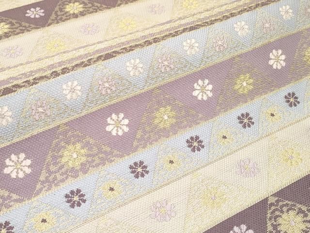 平和屋着物□極上 創業280年 誉田屋源兵衛 六通柄袋帯 唐織 福禄樹帯