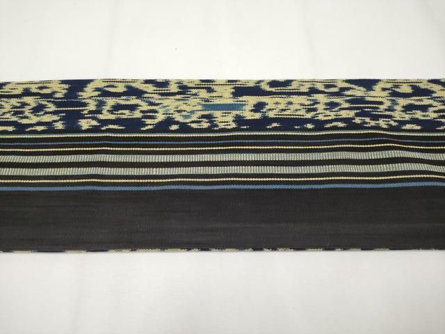平和屋着物□極上 京都染織メーカー・貴久樹謹製 イカット 全通柄 九寸