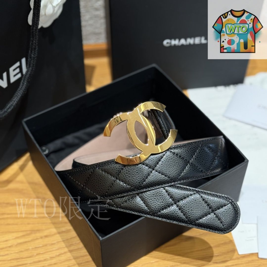 WTO通販 Chanel ニューモデル レディースベルト-WTO輸入-AOB30