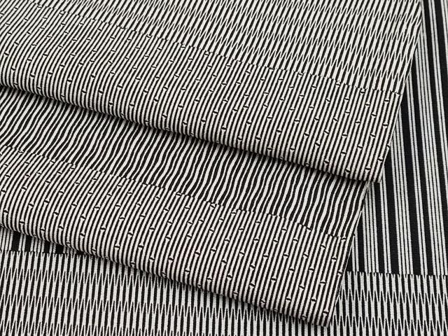 平和屋着物 上 江戸小紋 横段文 黒地 s 5