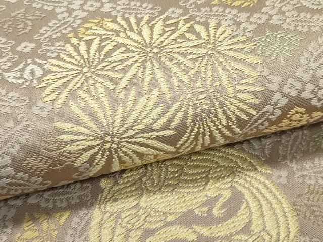  平和屋着物 上 西陣織 陰山織物謹製 箔屋清兵衛 六通柄袋帯 唐織 慶祝 桐竹御印文 金糸 s 5 袋帯 帯