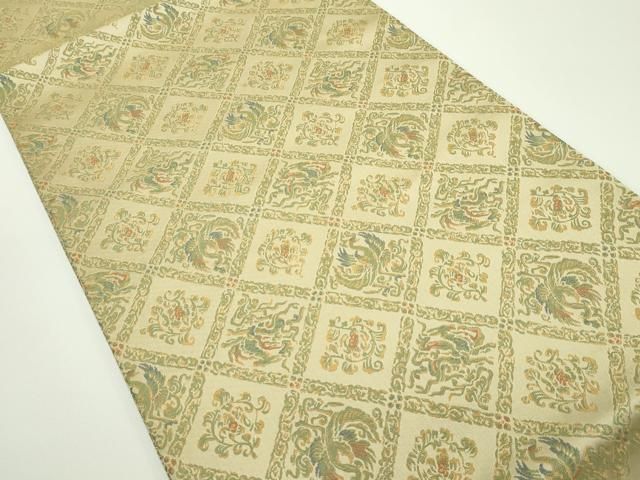 平和屋着物 上 西陣 川島織物 九寸開き名古屋帯 鳳凰草花文 s 5