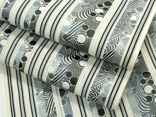 平和屋着物 上 夏物 本場筑前博多織 八寸名古屋帯 流水丸間道 s 5