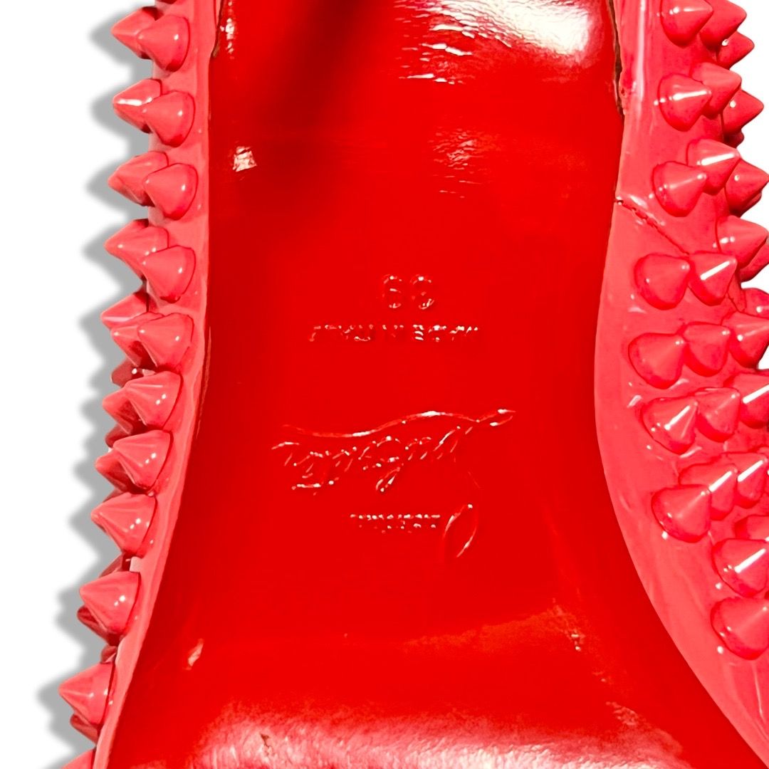  Christian Louboutin クリスチャン ルブタン FIFI SPIKES 100 スパイク ラウンドトゥ パンプス ヒール シューズ ピンク size 39 ハイヒール パンプス パンプス
