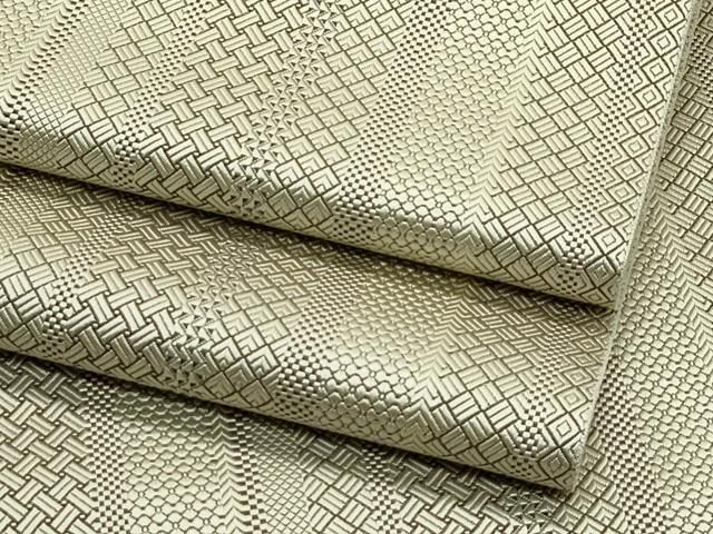 平和屋着物 上 本場筑前博多織 草木染 手織工房 染匠 小森久 ジャ 紋 八寸名古屋帯 s 5