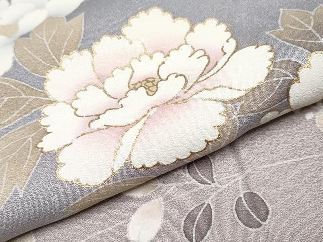  平和屋着物 上 訪問着 枝花文 暈し染め 金彩 薄色地 s 5 訪問着 付け下げ 着物