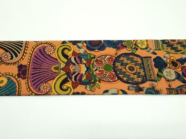 平和屋着物□極上 初代 染人・山岡古都 首里琉染 全通柄 九寸名古屋帯