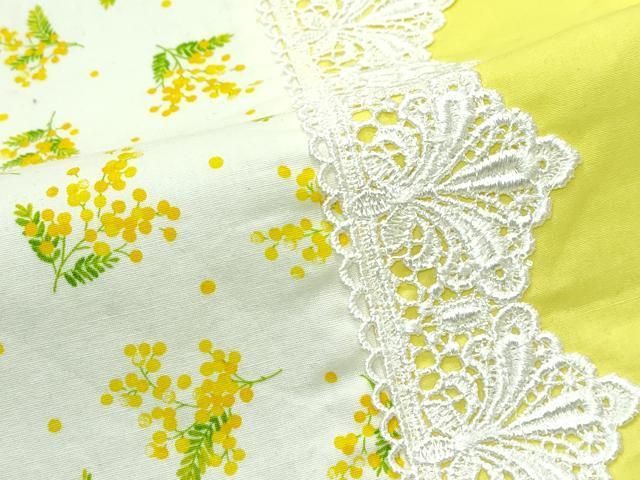  平和屋着物 上 創作 名古屋帯 レース ミモザ 綿 s 5 名古屋帯 帯