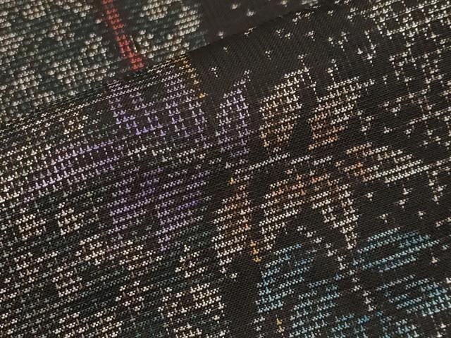 平和屋着物□極上 本場大島紬 9マルキ 泥染め 枝葉文 興紬商店謹製