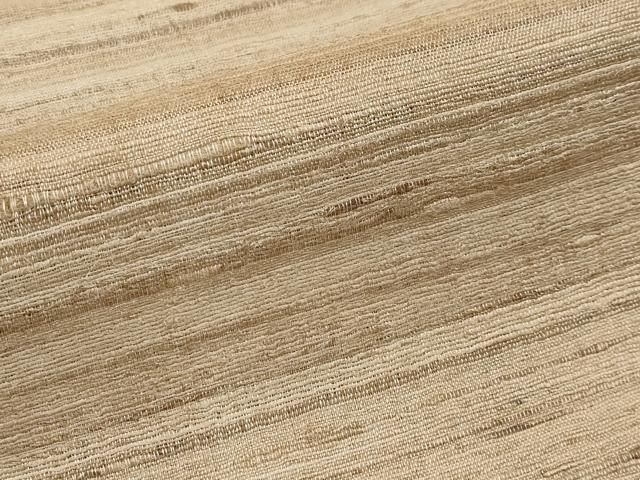 平和屋本店□極上 インド・アッサム 野蚕糸 手織 ムガシルク 横段文 反