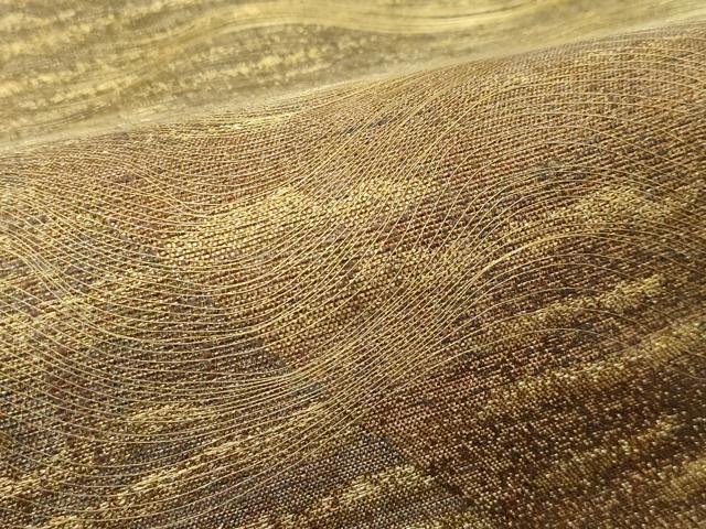  平和屋着物 上 名門 しょうざん 生紬 紙屋川伝承 絹漉貴 太鼓柄袋帯 遠山文 金糸 s 5 袋帯 帯