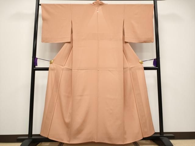 平和屋着物 上 夏物 色無地 絽 深支子色地 s 5