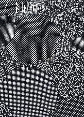 雪輪重ね文 黒地